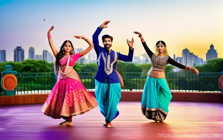 힌두교와 대중문화 - **Prompt 1: Modern Yoga Serenity**
    "A serene young woman, gracefully performing a complex yoga p...